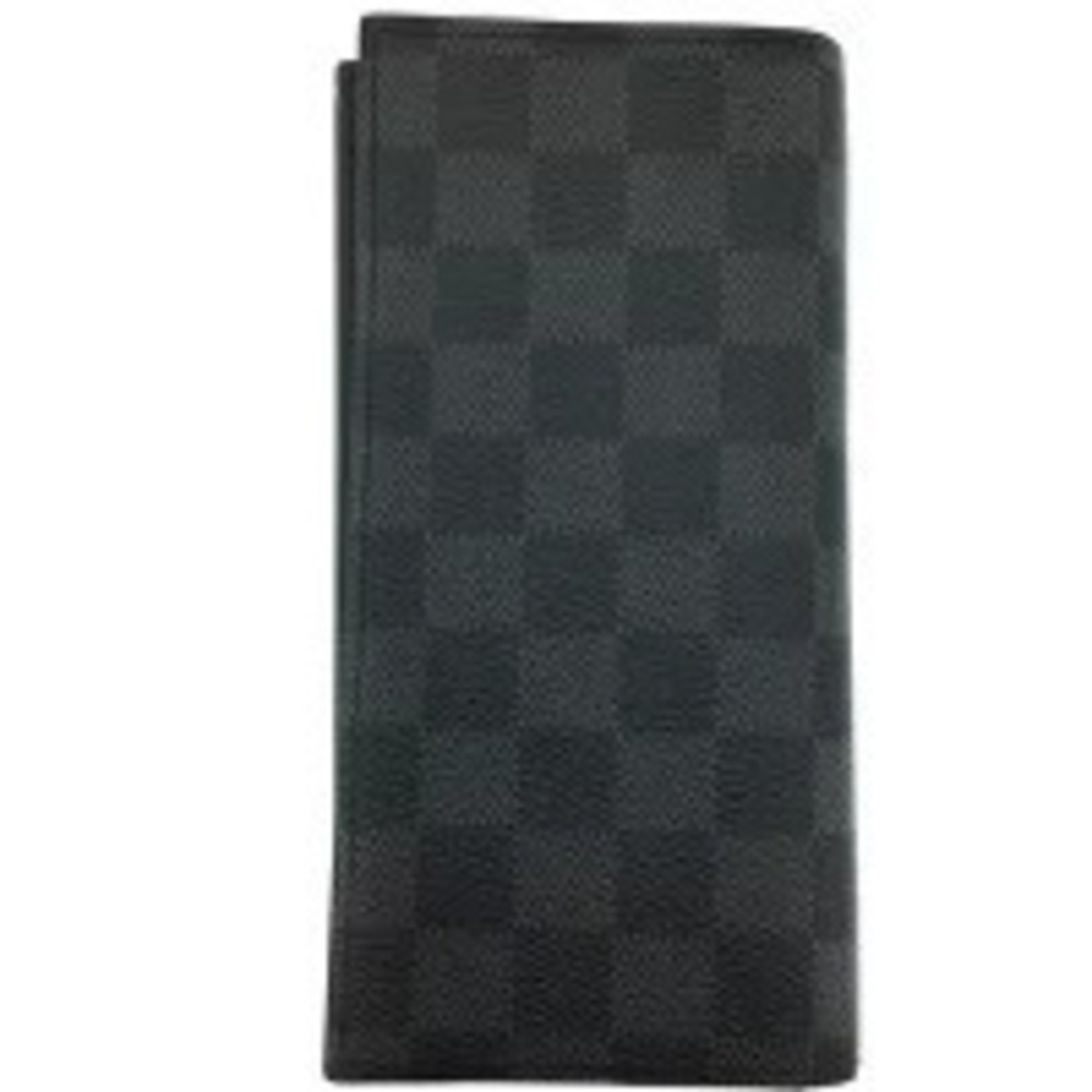 Louis Vuitton Long Damier Portefeuille fold Bi Graphite Wallet Alexandre Black